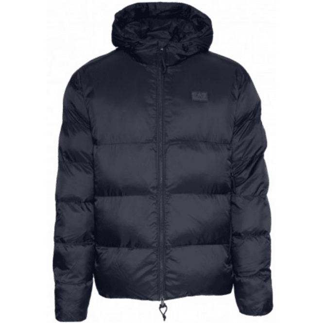 Emporio Armani EA7 Rear Embroidered Logo Navy Puffer Jacket