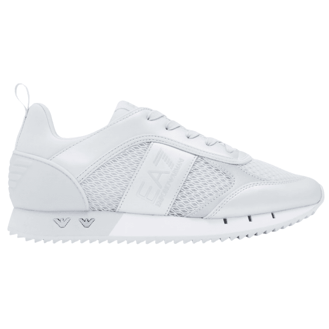 Emporio Armani EA7 Silver/White Sneaker Trainer