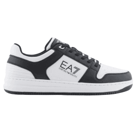 Slasher Black/White Leather Trainer