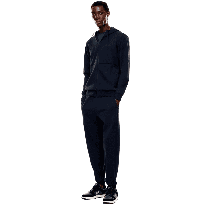Emporio Armani EA7 Ventus7 Cotton Zip Hooded Navy Tracksuit