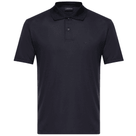 Embroided Logo Viscose Soft Touch Navy Polo Shirt