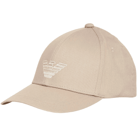 Embroidered Eagle Logo Beige Cap