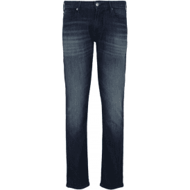 J06 Slim Fit Washed Dark Blue Jeans