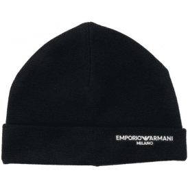 Milano Logo Navy Beanie Hat