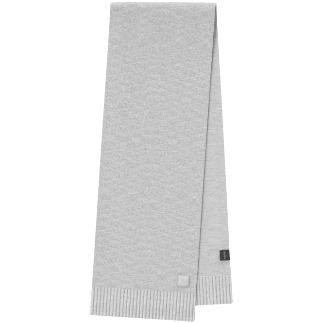 Boss Akaio_R Patch Logo Grey Scarf