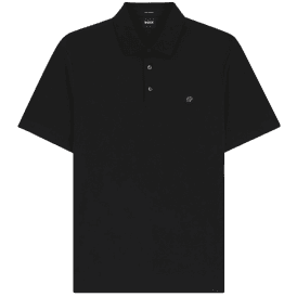 C-Parris 01 Black Mercerised Polo Shirt