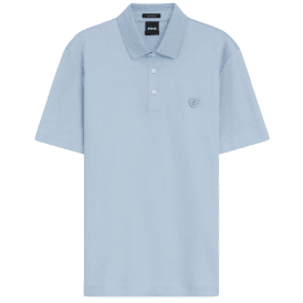 C-Parris 01 Sky Blue Mercerised Polo Shirt