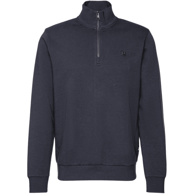 Boss C-Stimmann Quarter Zip Funnel Neck Navy Sweatshirt