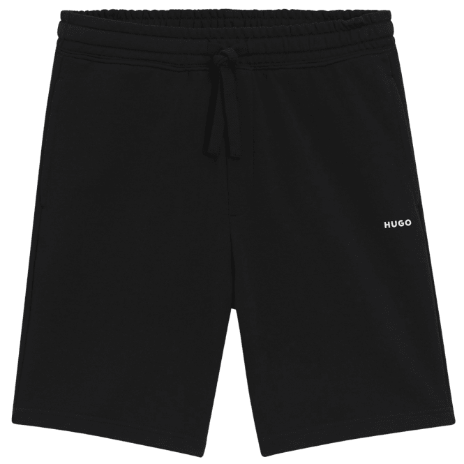 Boss Dayono Cotton Regular Fit Black Shorts