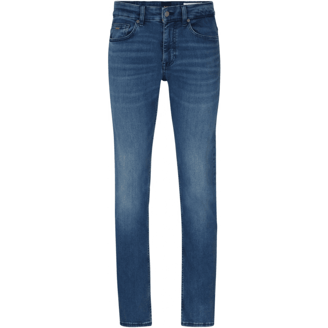 Boss Delaware Regular Rise Slim Fit Blue Jeans