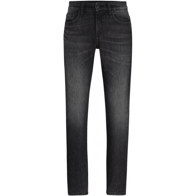 Boss Delaware Regular Rise Slim Fit Dark Grey Jeans