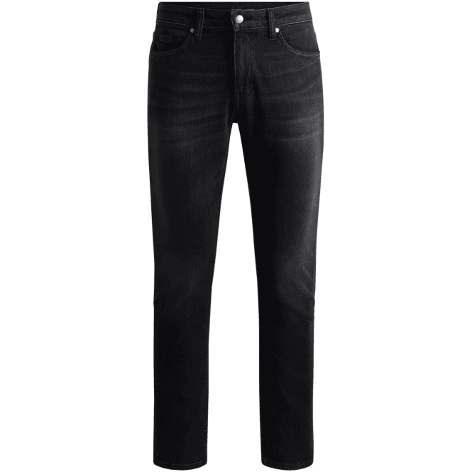 Boss Delaware Regular Rise Slim Fit Dark Grey Jeans