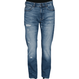 Delaware Slim Fit Distressed Blue Jeans