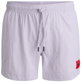 Dominca Print Logo Pink Swim Shorts