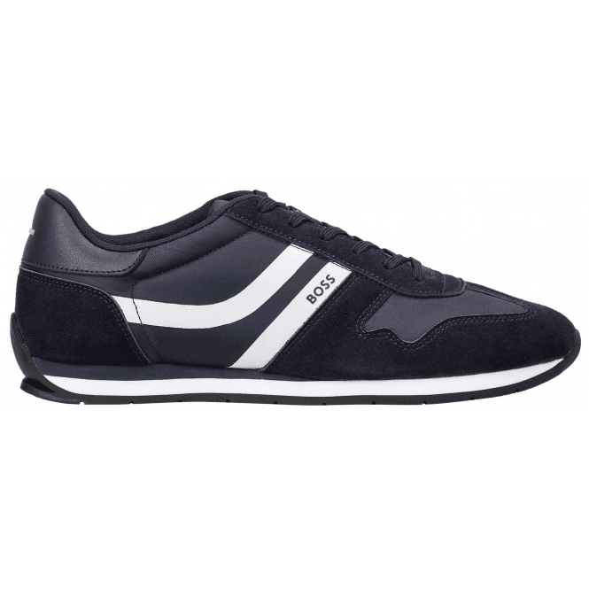 Boss Footwear Levon Navy Runner Sneakers
