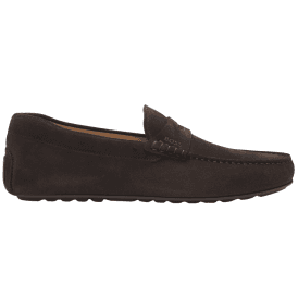 Noel Moccasin Suede Dark Brown Loafers