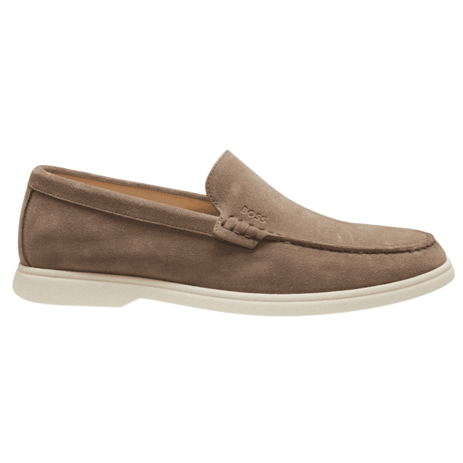 Boss Footwear Sienne Moccasin Suede Brown Loafers