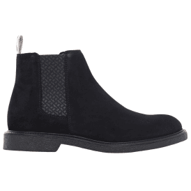 Suede Leather Navy Boots
