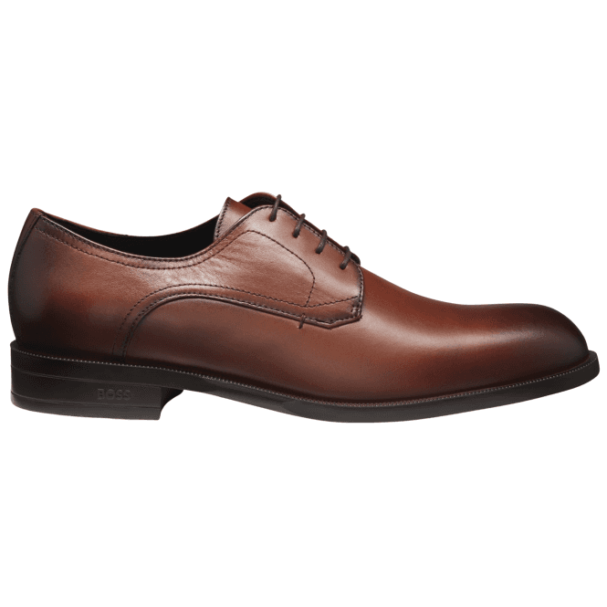 Boss Footwear Tayil_Derb Leather Brown Derby Shoes