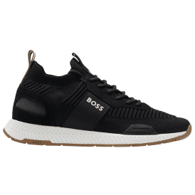 Titanium Runn Knitted Black/White Runner Trainers