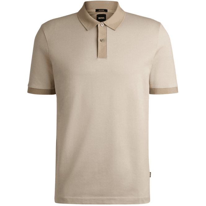 Boss H-Parlay Regular Fit Beige Polo Shirt