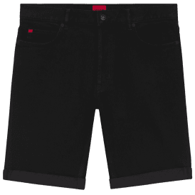 HUGO 634/S Black Denim Shorts