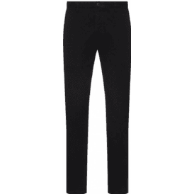 HUGO Embroidered Logo Black Chino Pants