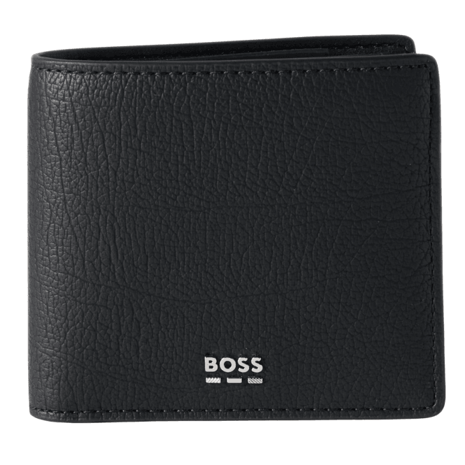 Boss Lewis 4cc Leather Black Coin Wallet