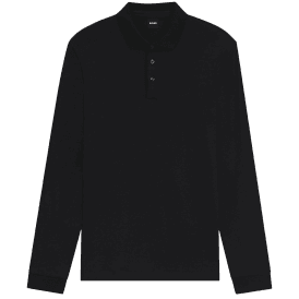 Pado 30 Long Sleeve Black Polo Shirt