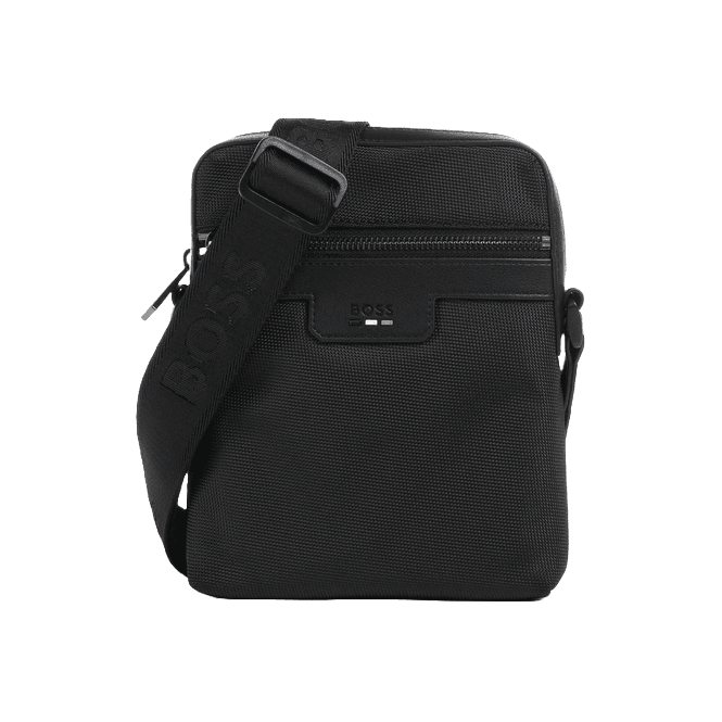 Boss Ray Leather Black Crossbody Bag