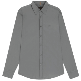 Relegant Cotton Regular Fit Grey Shirt