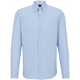 Rickert Cotton Regular Fit Light Blue Shirt