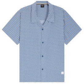 Straight Fit Patterned Beach Shirt