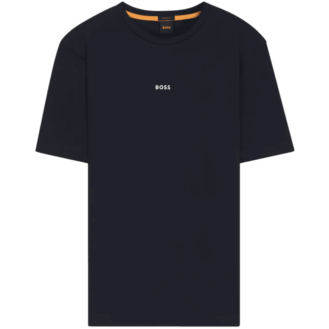Boss T-Chup Logo Print Relaxed Fit Dark Blue T-Shirt