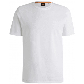 Tales Cotton Relaxed Fit White T-Shirt