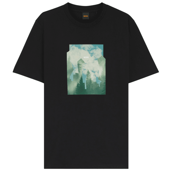 Boss Te_Cover City Logo Black T-Shirt