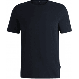 Tessler 150 Slim Fit Navy T-Shirt