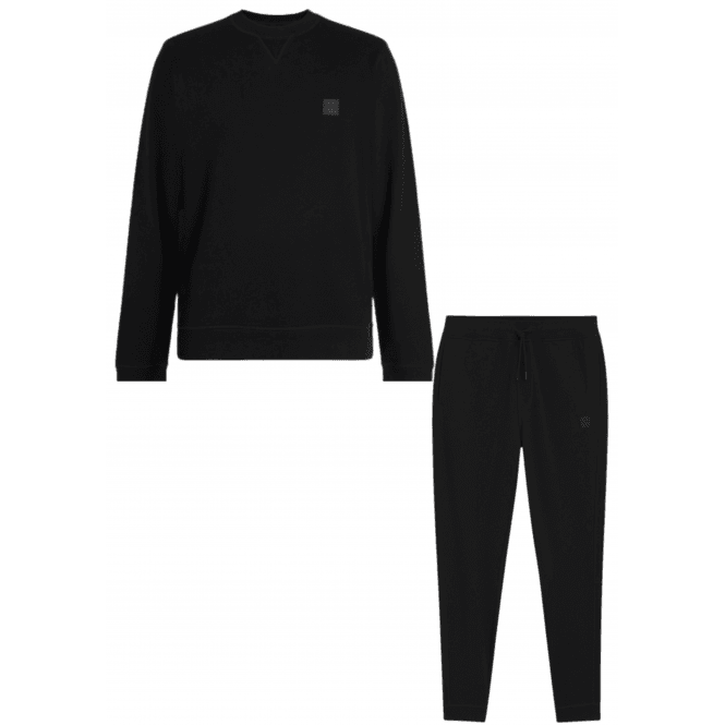 Boss Westart Sestart Cotton Pullover Black Tracksuit