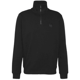 Zetrust Patch Logo Black Quarter Zip Sweatshirt