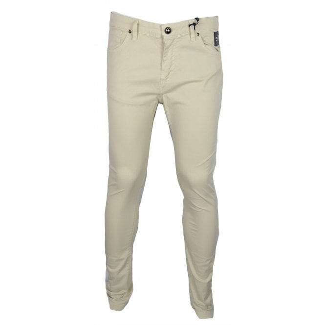 Just Cavalli Cotton Slim Fit Beige Chino