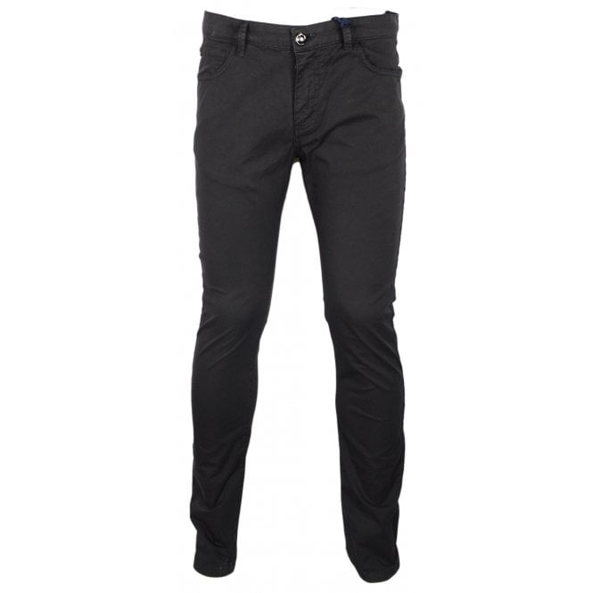 Just Cavalli Cotton Slim Fit Black Chino