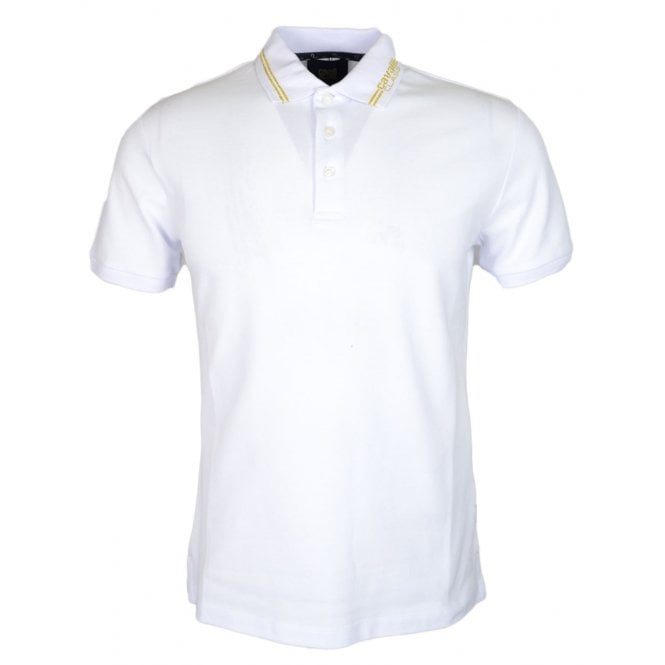 Just Cavalli Cotton White Polo