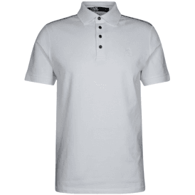 Cotton Embroidered Karl Logo White Polo Shirt