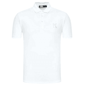 Cotton Embroidered Logo White Polo Shirt