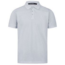 Cotton Monogram Logo Sky Blue Polo Shirt