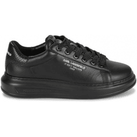 Python Tab Leather Black Sneaker Trainer