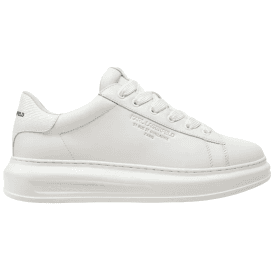 Python Tab Leather White Sneaker Trainer