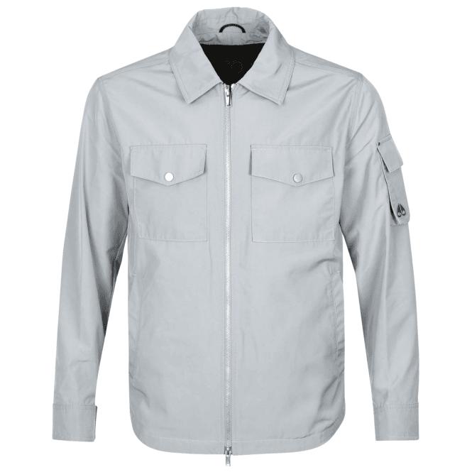 Moose Knuckles Charlesbourg Nylon Industry Grey Overshirt Jacket