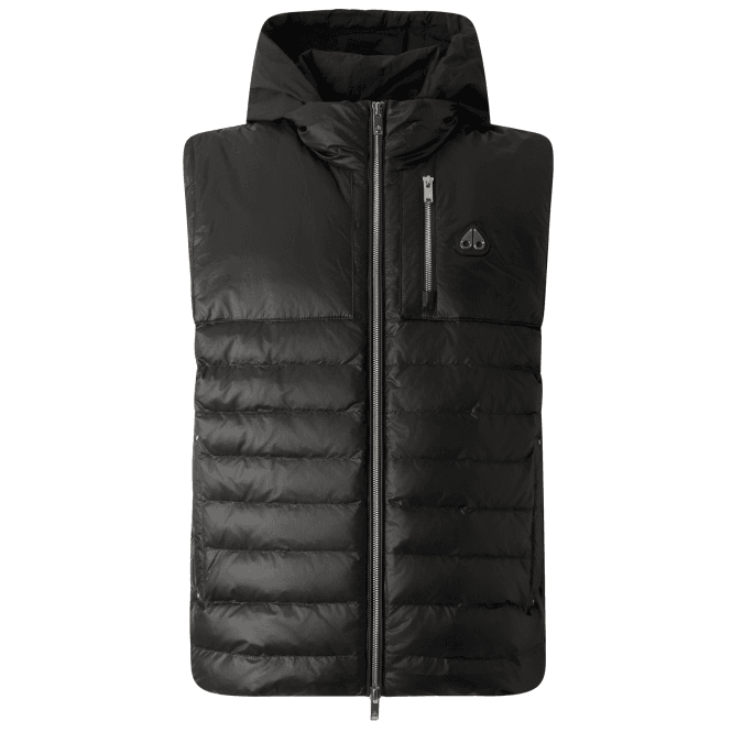 Moose Knuckles Cloud Walker Hooded Black Gilet