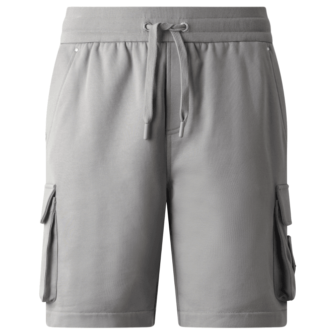 Moose Knuckles Cotton Hartsfield Industry Grey Cargo Shorts